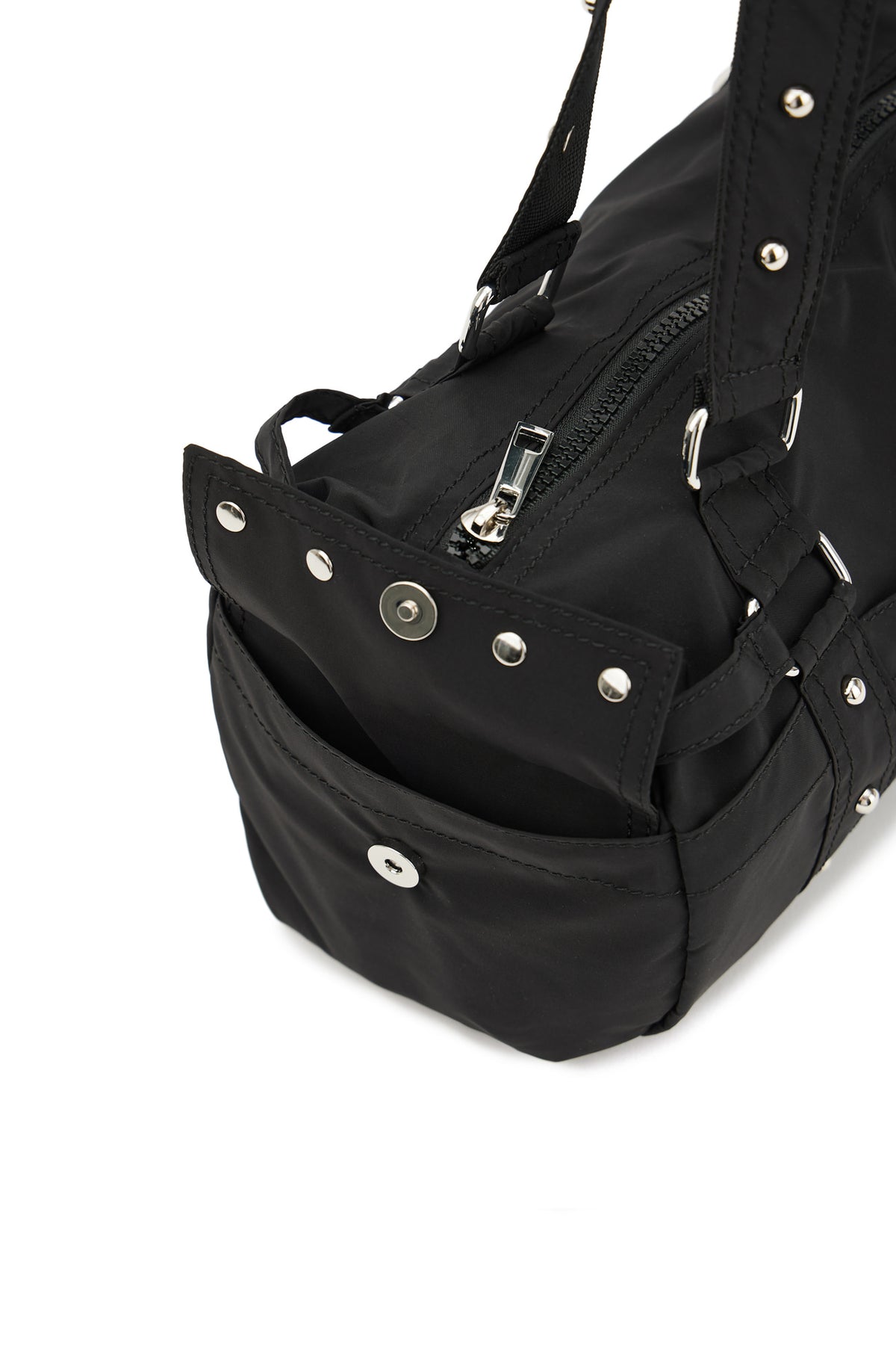 LOGO DUFFLE MINI BAG IN BLACK — image 8