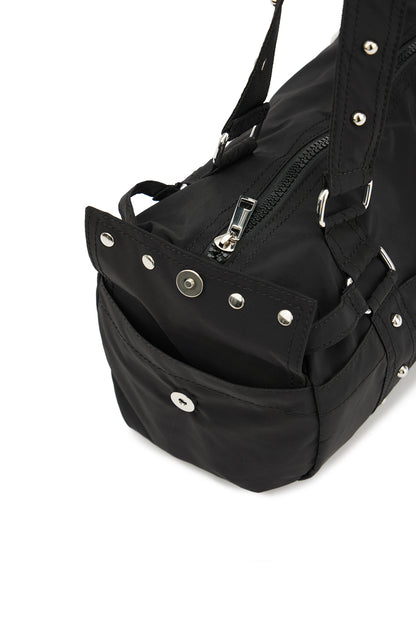 LOGO DUFFLE MINI BAG IN BLACK — image 8