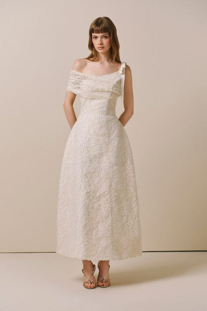 CICI SILA One-shoulder Midi Dress