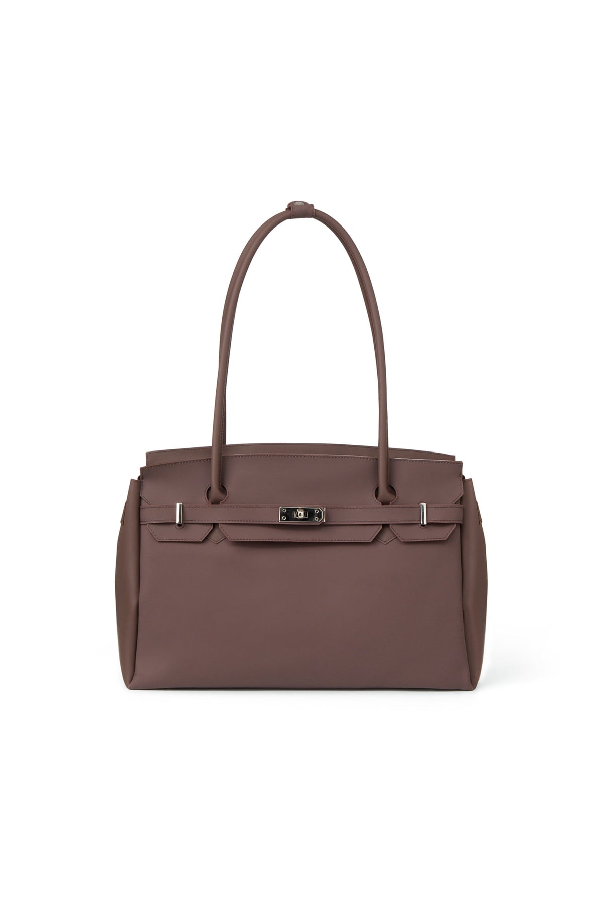FREE CARD WALLET INCLUDED — JELLY TWO-WAY BIG BAG IN BROWN — image 1
