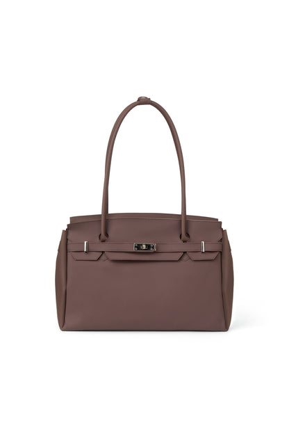 FREE CARD WALLET INCLUDED — JELLY TWO-WAY BIG BAG IN BROWN — image 1