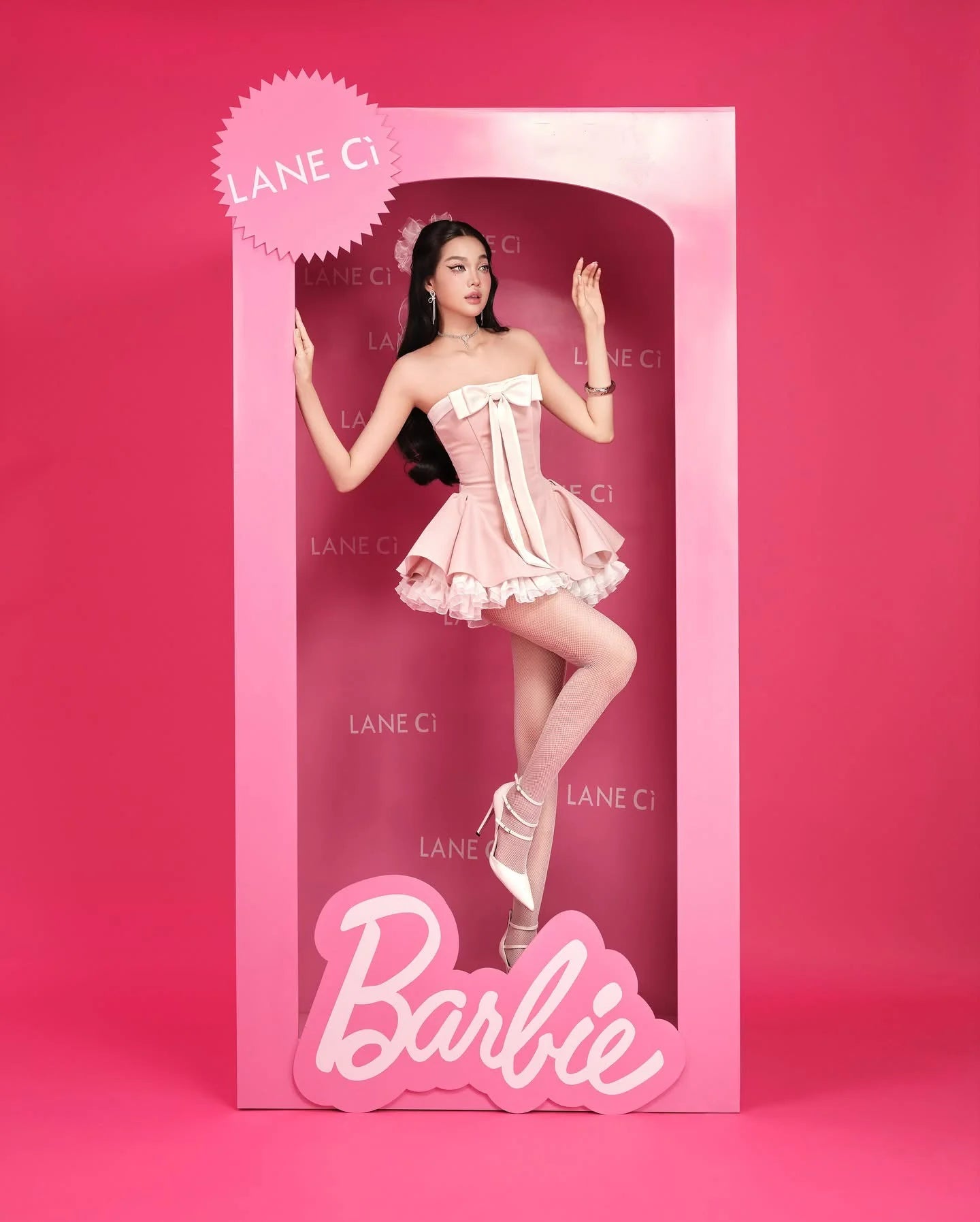 [品牌授权] LANE Cì Bunny Dress pink