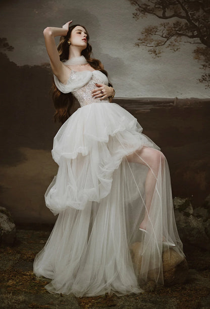 [品牌授权] LINH PHUNG White Nuvia Maxi Dress