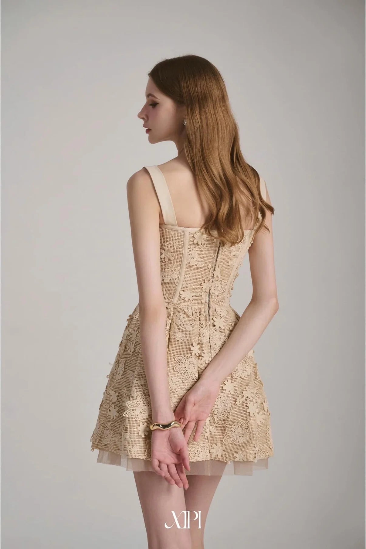 [品牌授权] Xipi Nude Bernice Mini Dress