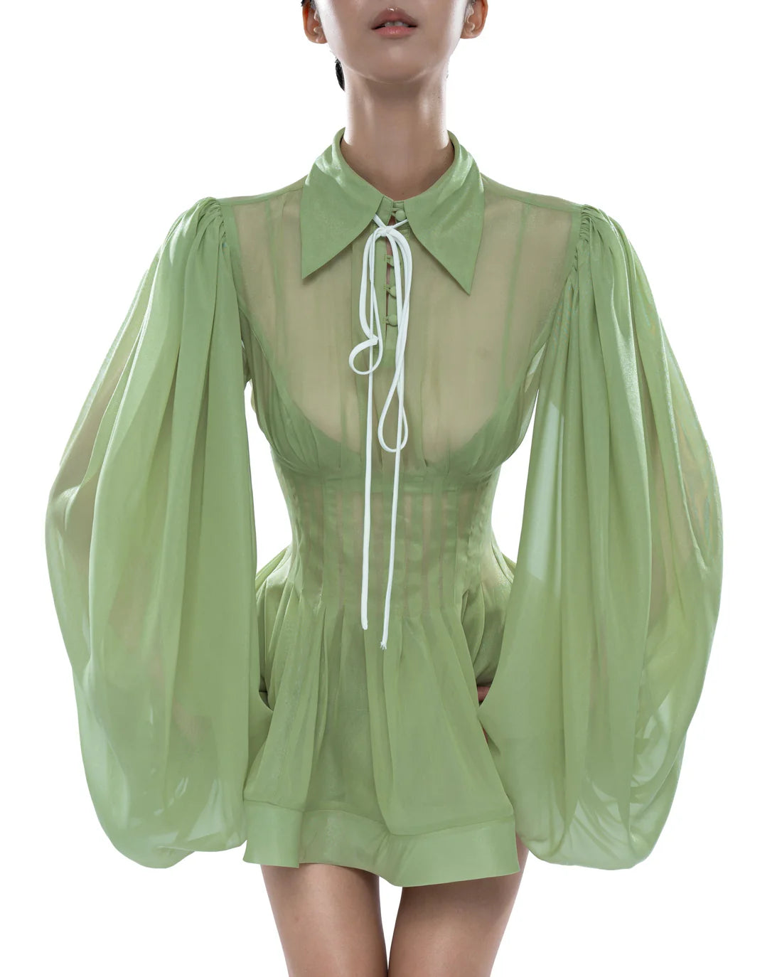Huelleyrose Charlotte Dress-Green