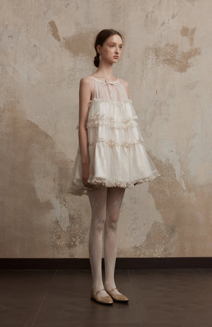 FA SOGNO WHITE MINI DRESS - WHITE