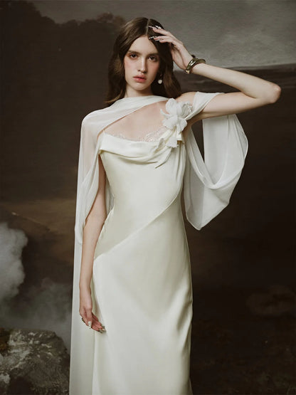 [品牌授权] LINH PHUNG White Mirena Maxi Dress