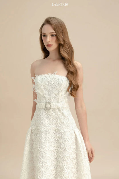 LAMORIS Lace Butterfly Dress