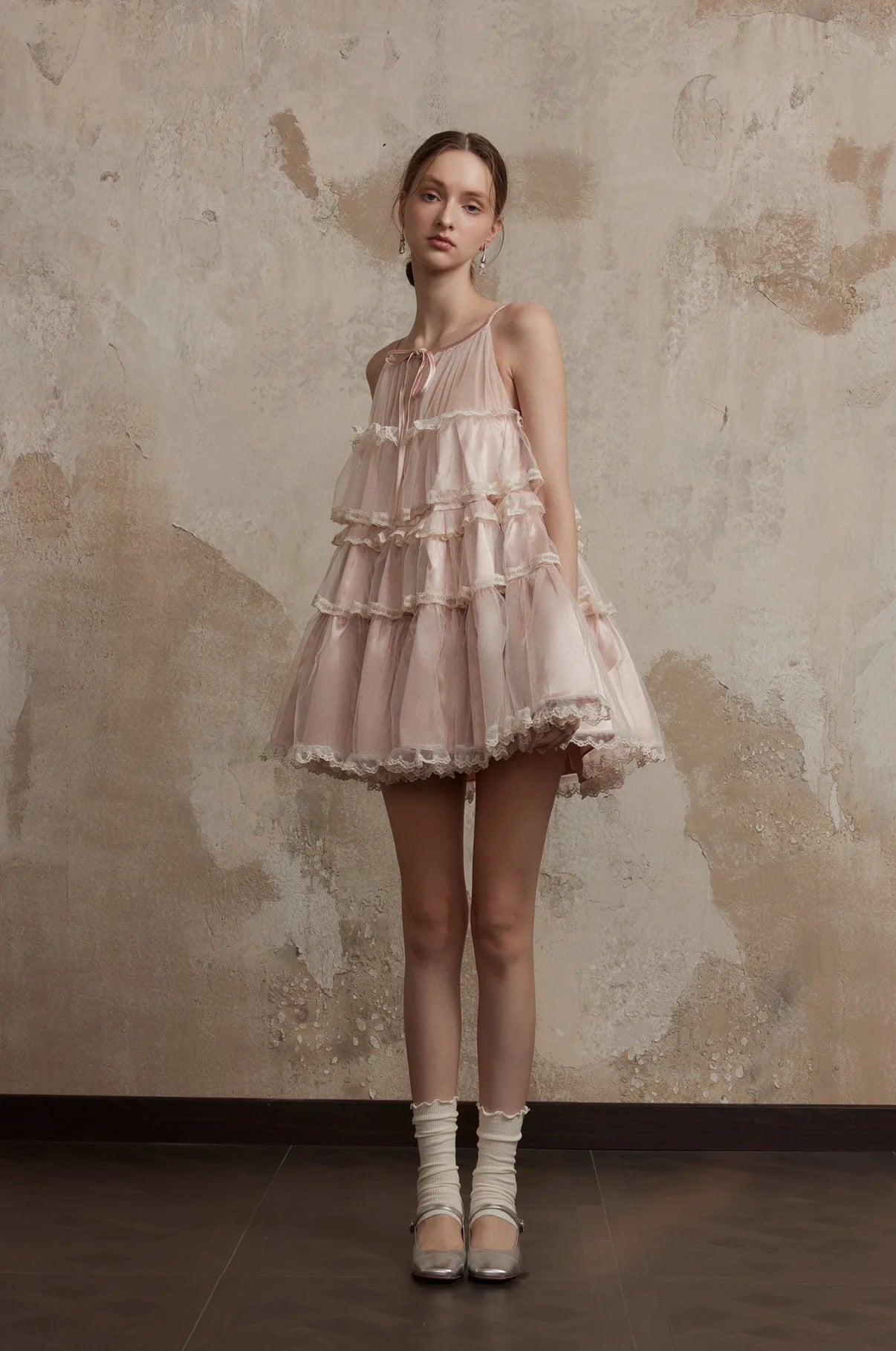 FA SOGNO WHITE PINK MINI DRESS - PINK