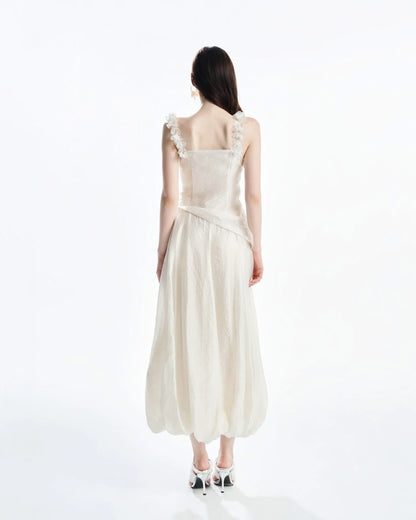 [品牌授权]MUST HAVE 3D Floral Straps Wrap Dress