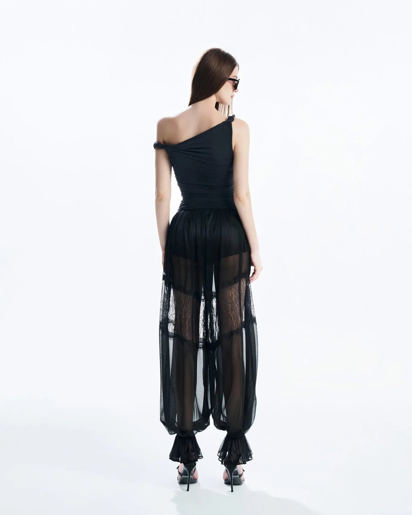 [品牌授权]MUST HAVE Twist-Wrap Fitted Top & Baggy Pants
