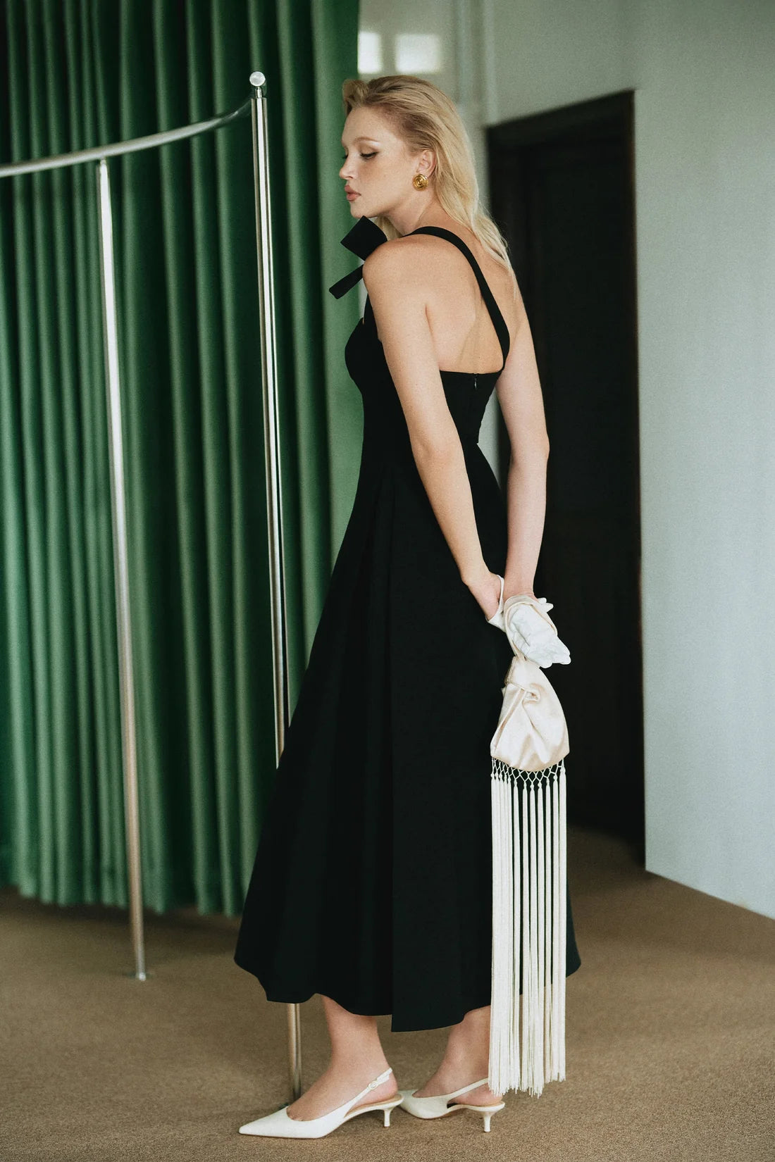 CICI PRIMA Bow Midi Dress