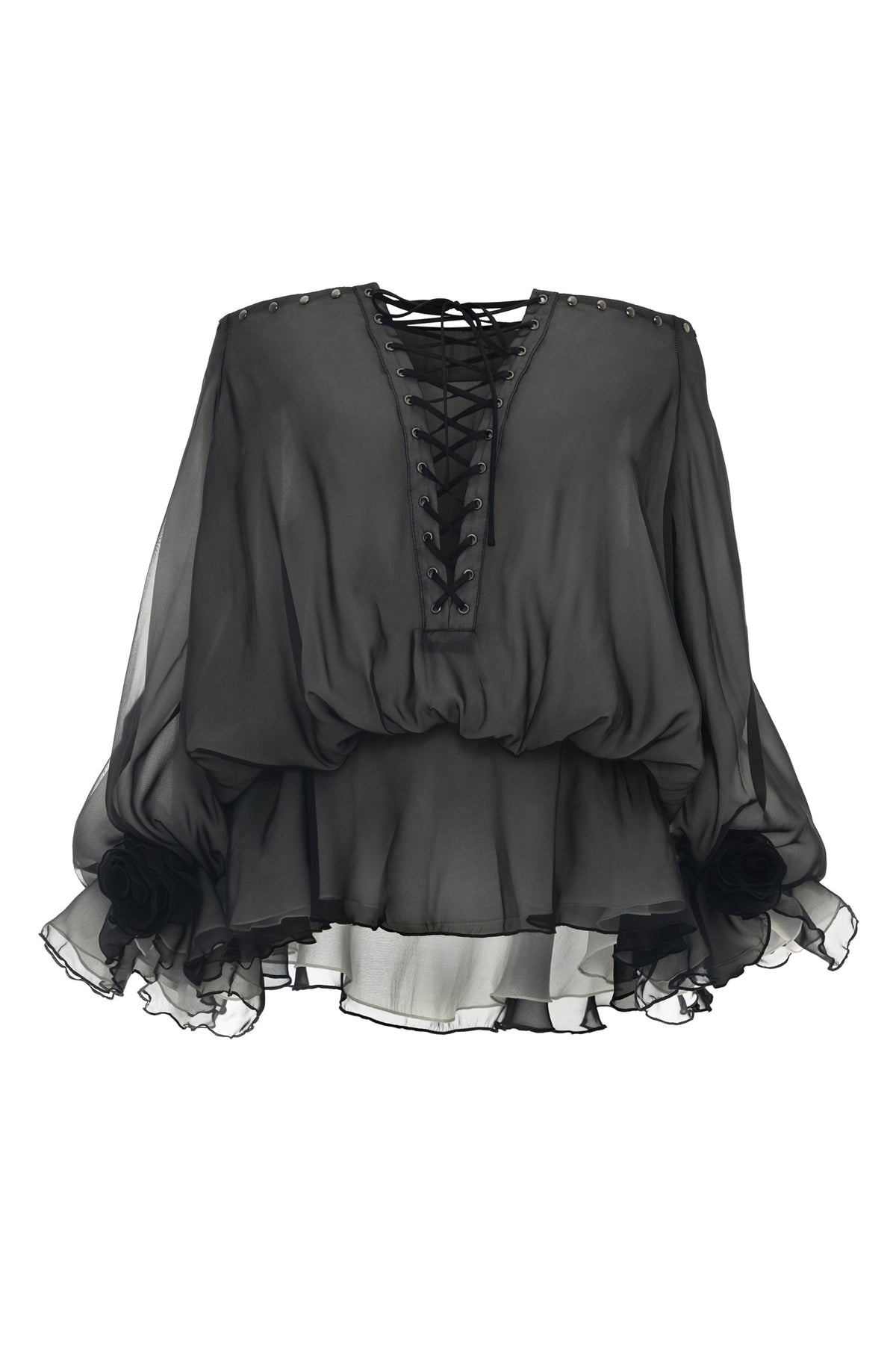 DATT [Best Seller] ORGANZA FLORRIE BLOOM BLOUSE product image