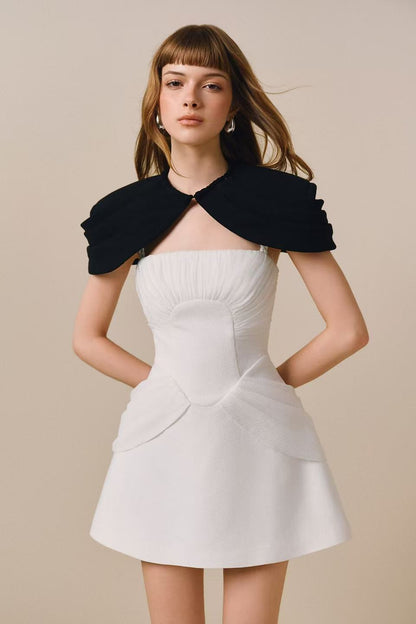 CICI SIMONE Mini Dress + Cape