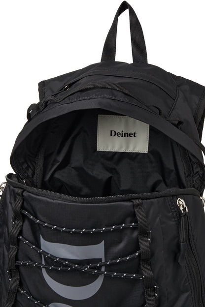 NYLON ESSENTIAL LOGO BACKPACK IN BLACK — image 8