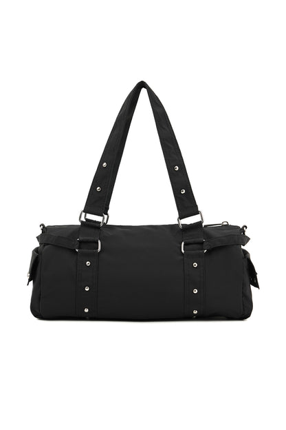 LOGO DUFFLE MINI BAG IN BLACK — image 4