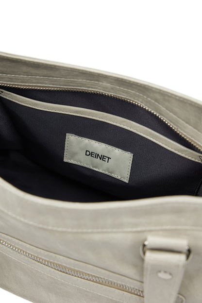 STUD POCKET BIG BAG IN ASH BEIGE — image 8