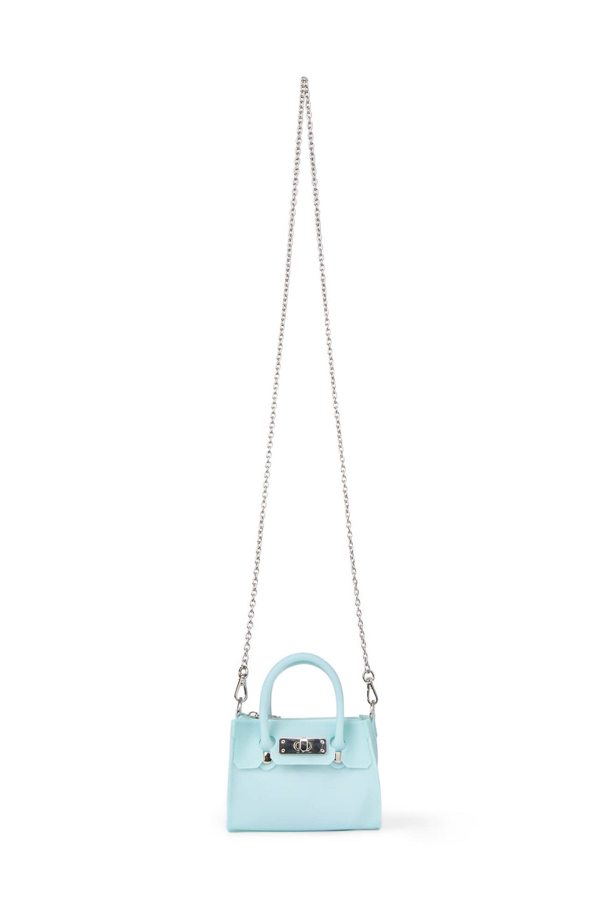 JELLY CHAIN MINI BAG IN ICE BLUE — image 1