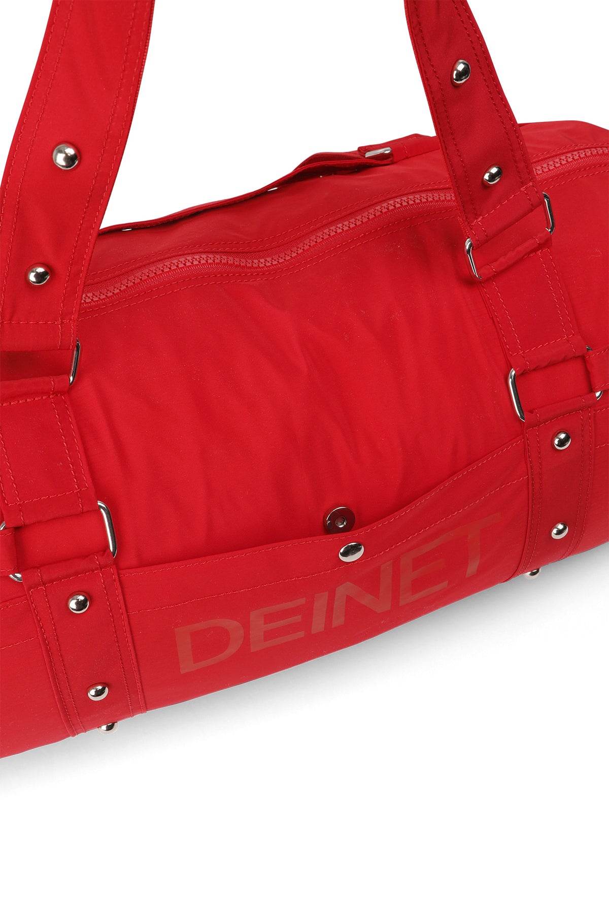 LOGO DUFFLE BAG IN RED — image 6
