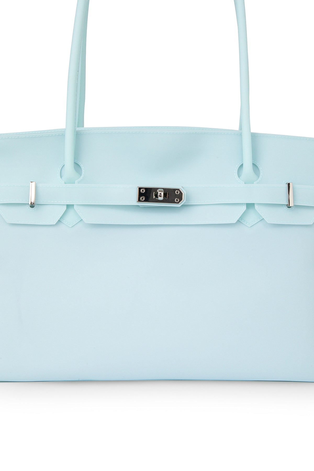 FREE CARD WALLET INCLUDED — JELLY TWO-WAY BIG BAG IN ICE BLUE — image 7