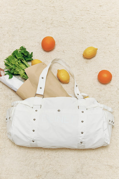 LOGO DUFFLE BAG IN WHITE — image 2