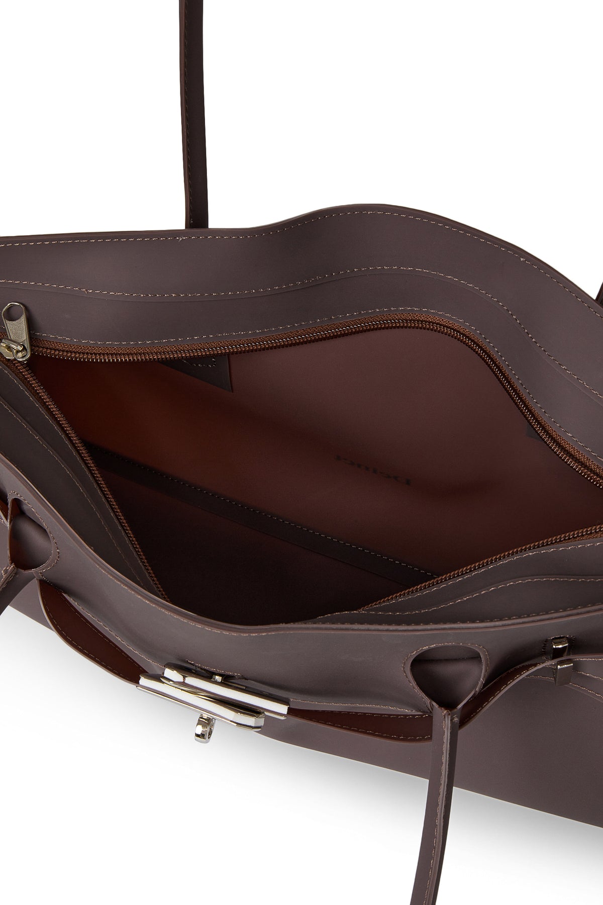 FREE CARD WALLET INCLUDED — JELLY TWO-WAY BAG IN BROWN — image 11