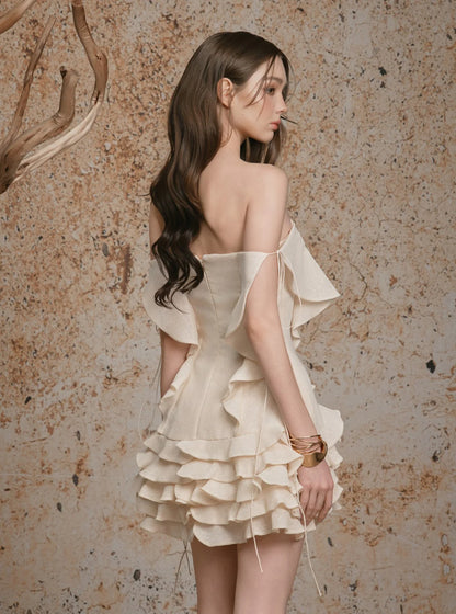 Delicate Sarah Dress - BEIGE