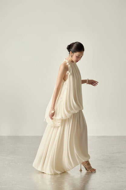 BYDENIO Matila Halter Neck Maxi Dress