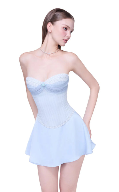 Jubin TIFFANY CORSET & BALLERIE SKIRT Blue (SET)