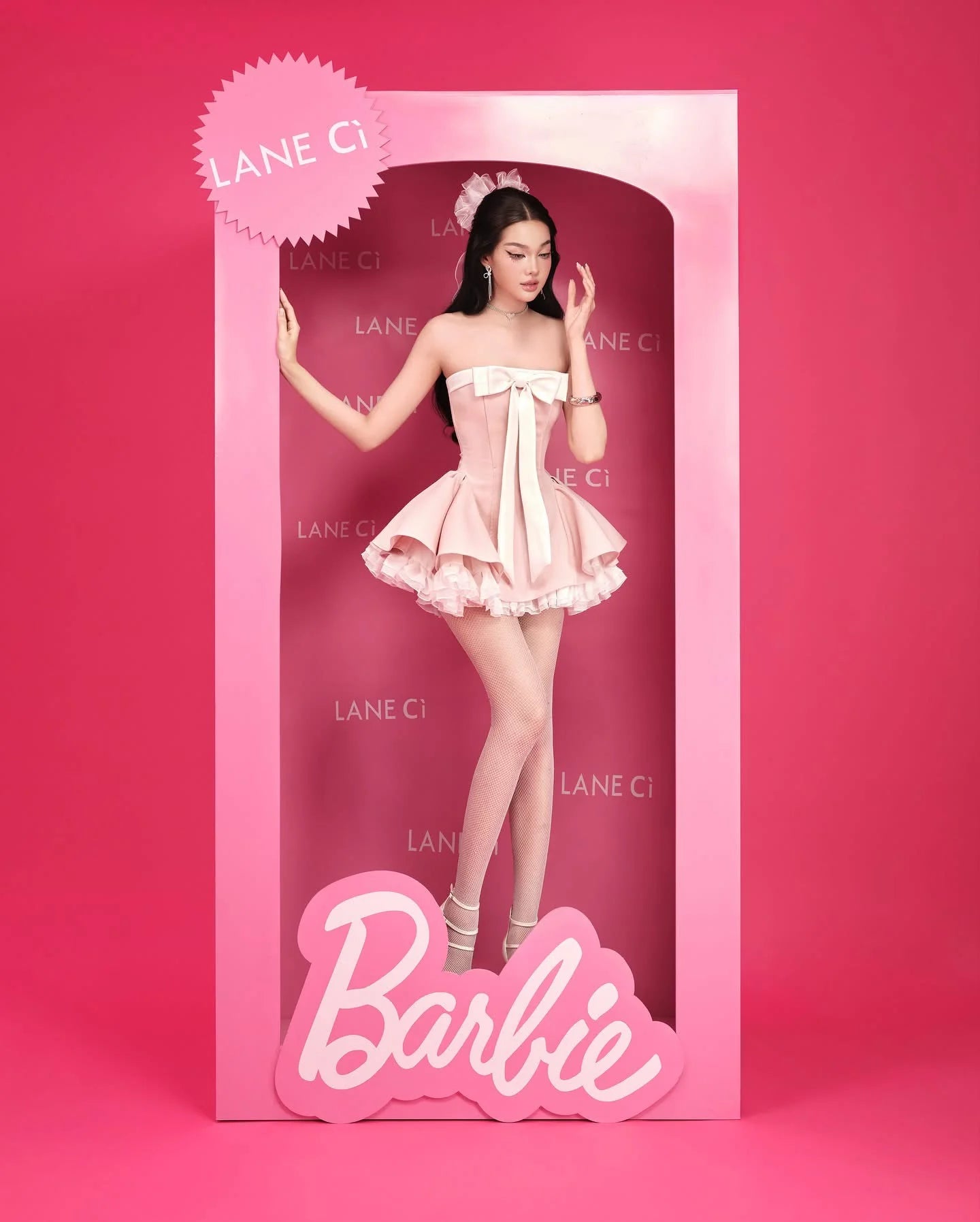 [品牌授权] LANE Cì Bunny Dress pink