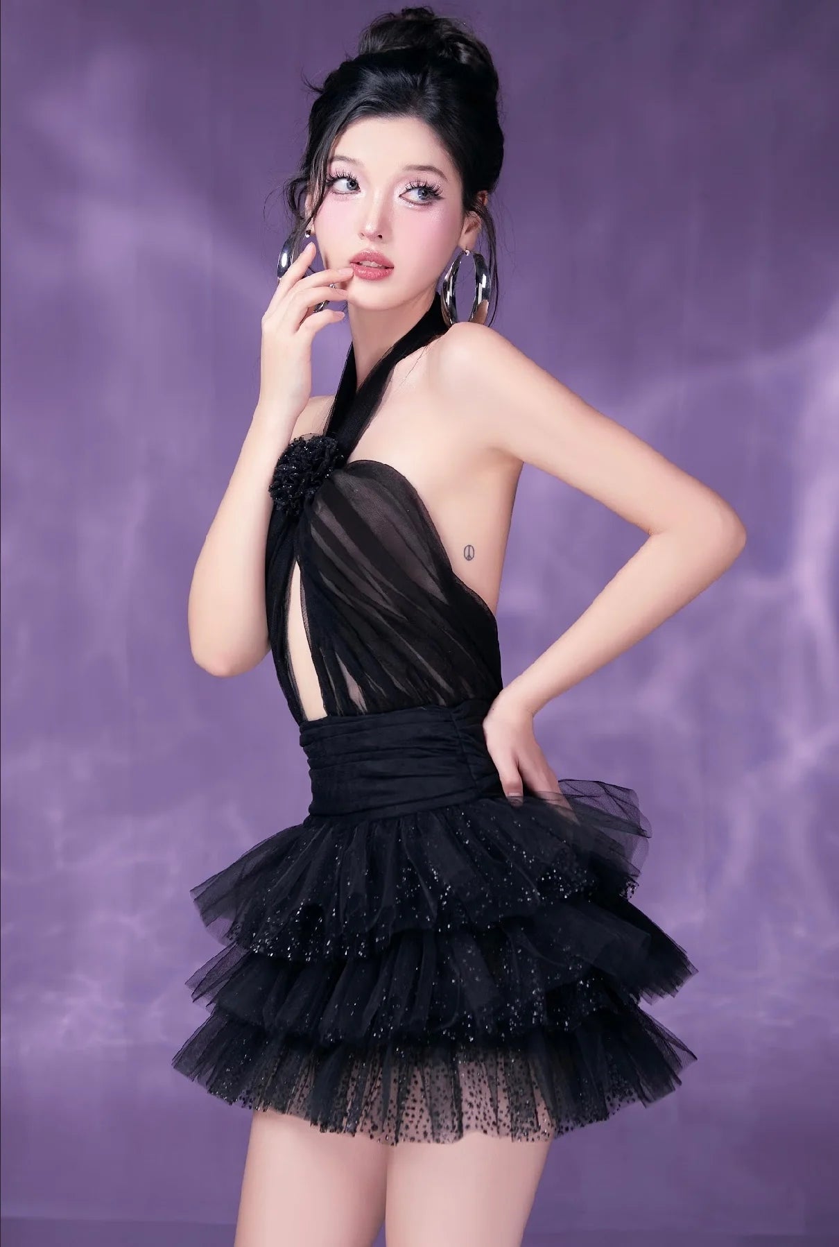 [品牌授权] By Jenny Black Vee Mini Dress