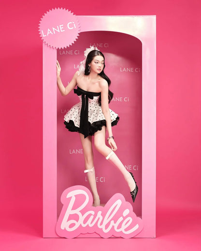 [品牌授权] LANE Cì Bunny Dress polka dot