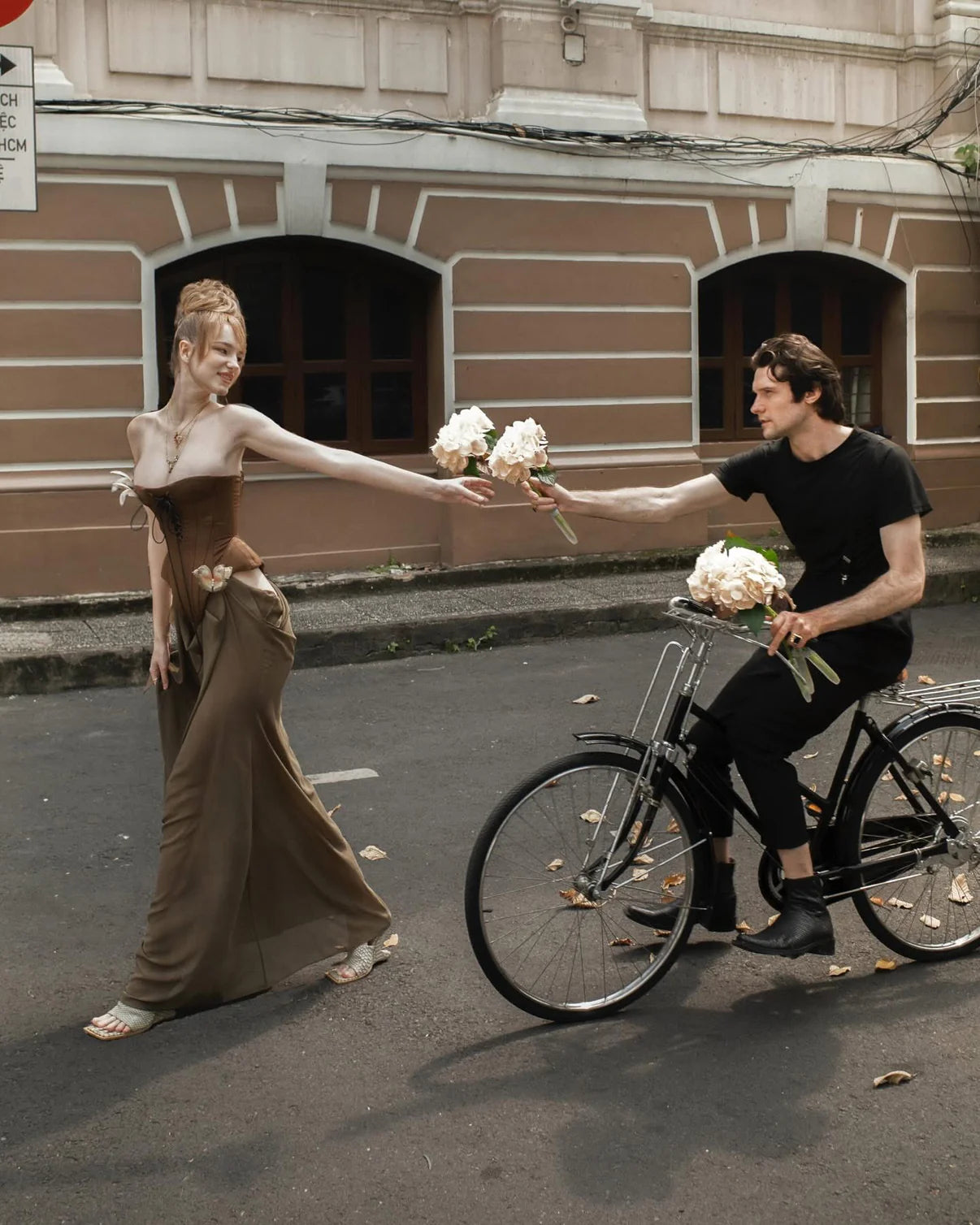 [品牌授权] HUELLEY ROSE Brown Maxi dress