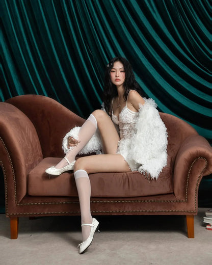 SWAN Closet Jacket & Bra Lace & Shorts