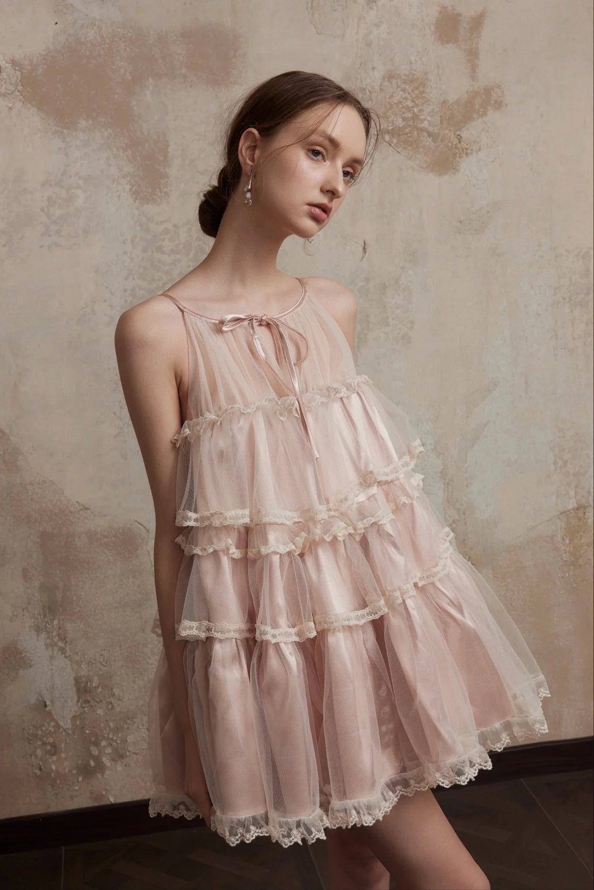 FA SOGNO WHITE PINK MINI DRESS - PINK
