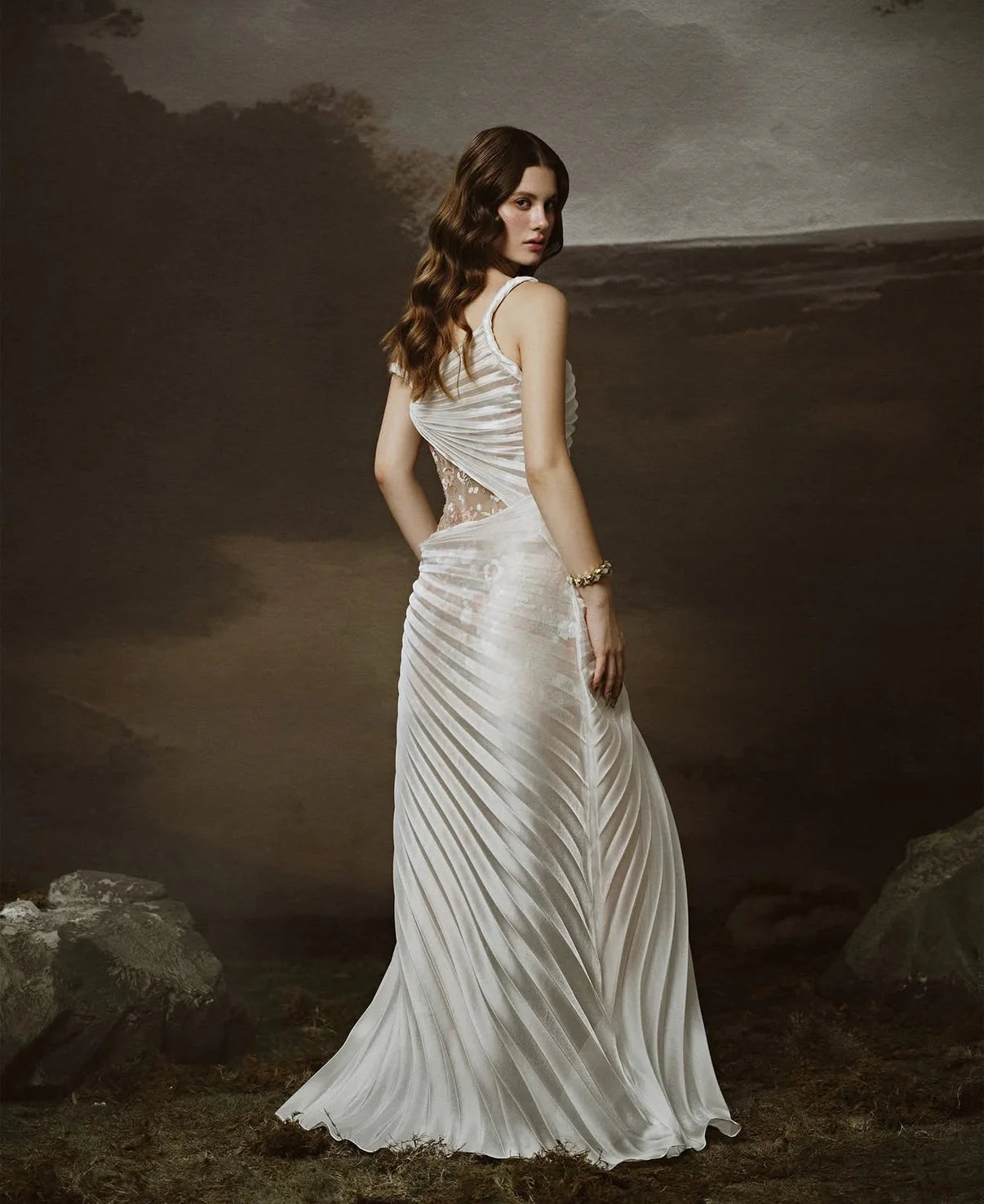 [品牌授权] LINH PHUNG White Doria Maxi Dress