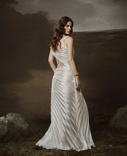 [品牌授权] LINH PHUNG White Doria Maxi Dress