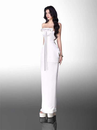 [品牌授权] Glam Doll [Best Seller] White bow dress
