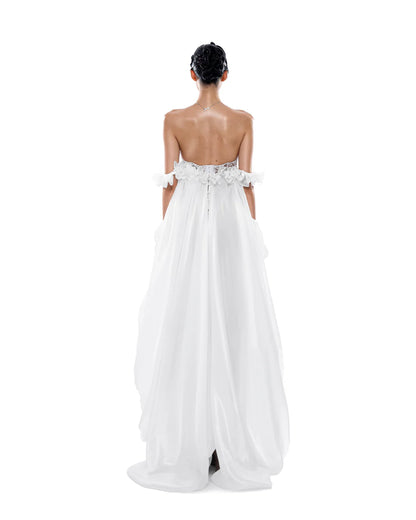 Huelleyrose Ily Dress-White