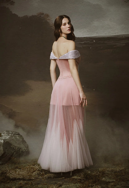 [品牌授权] LINH PHUNG Pink Rosmira Maxi Dress