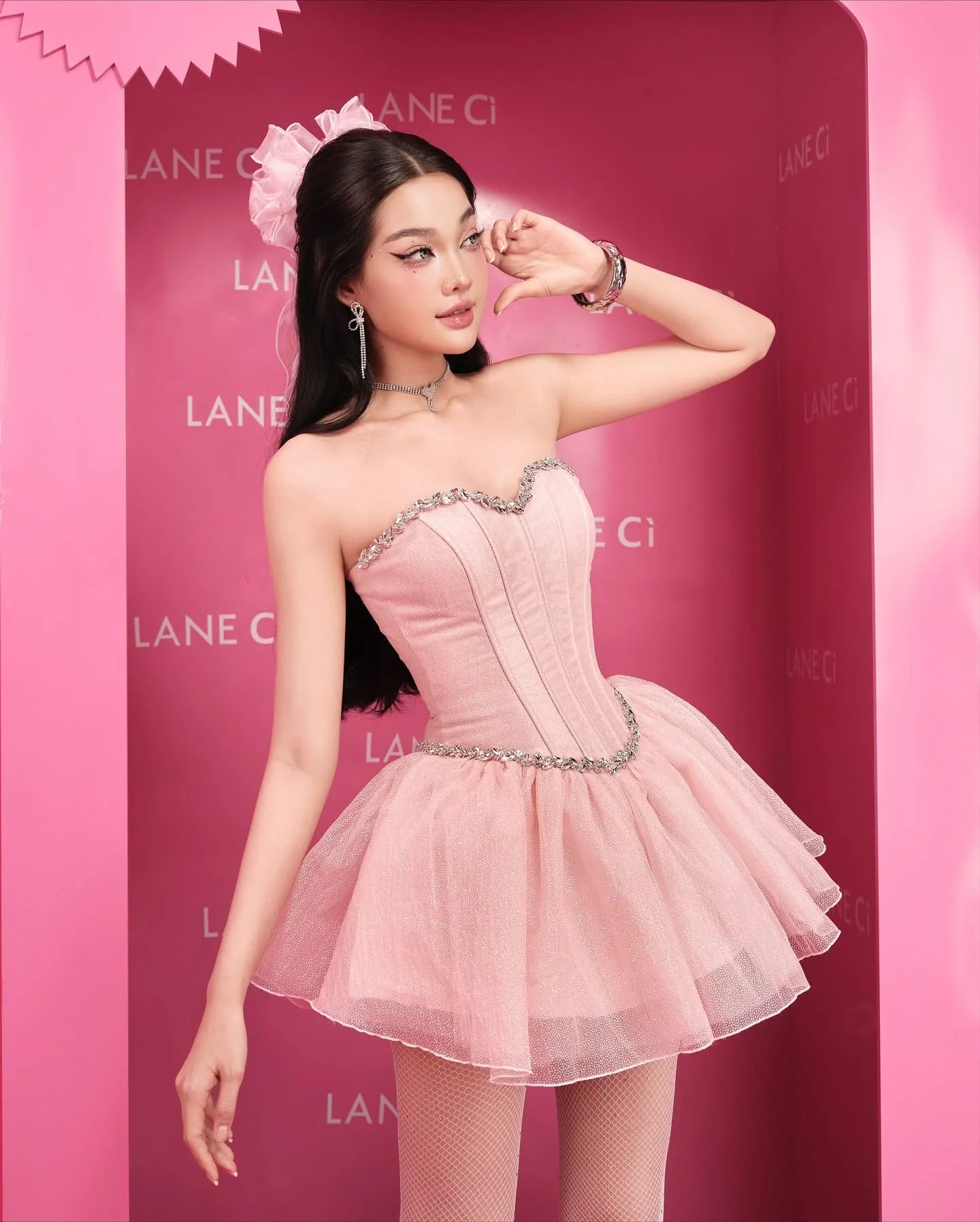 [品牌授权] LANE Cì Aurora Dress - Pink
