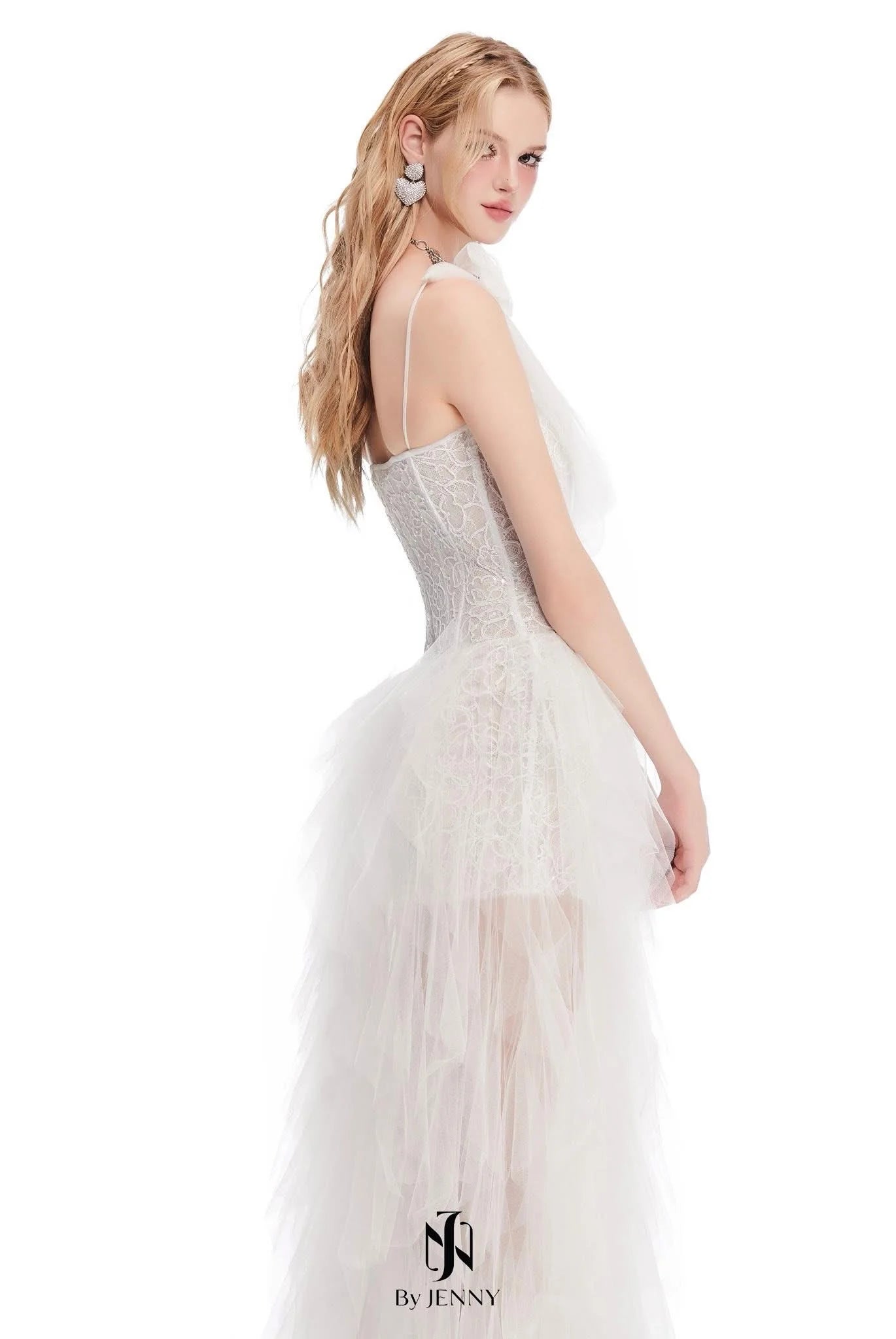 [品牌授权] BY JENNY White Rina Maxi Dress