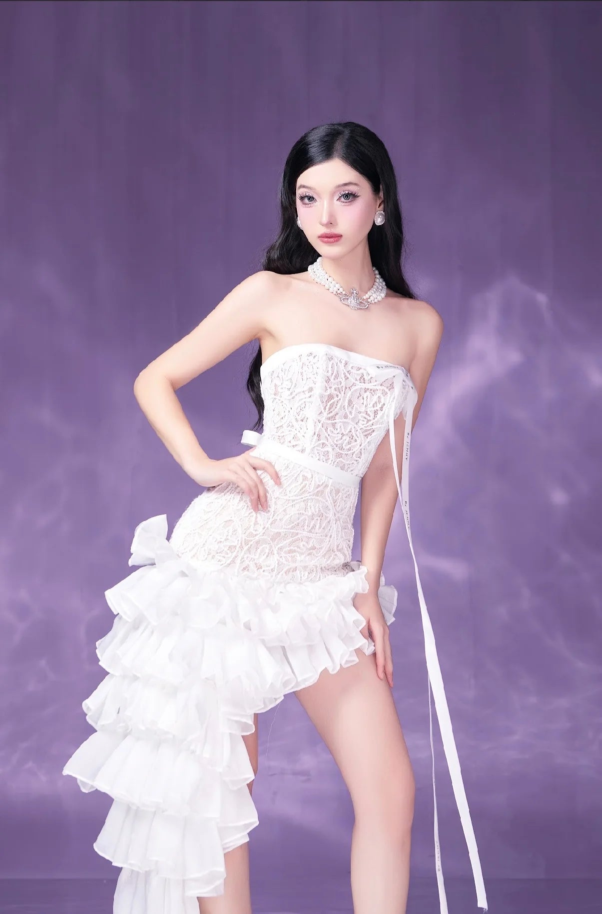 [品牌授权]By Jenny White Joy Mini Dress
