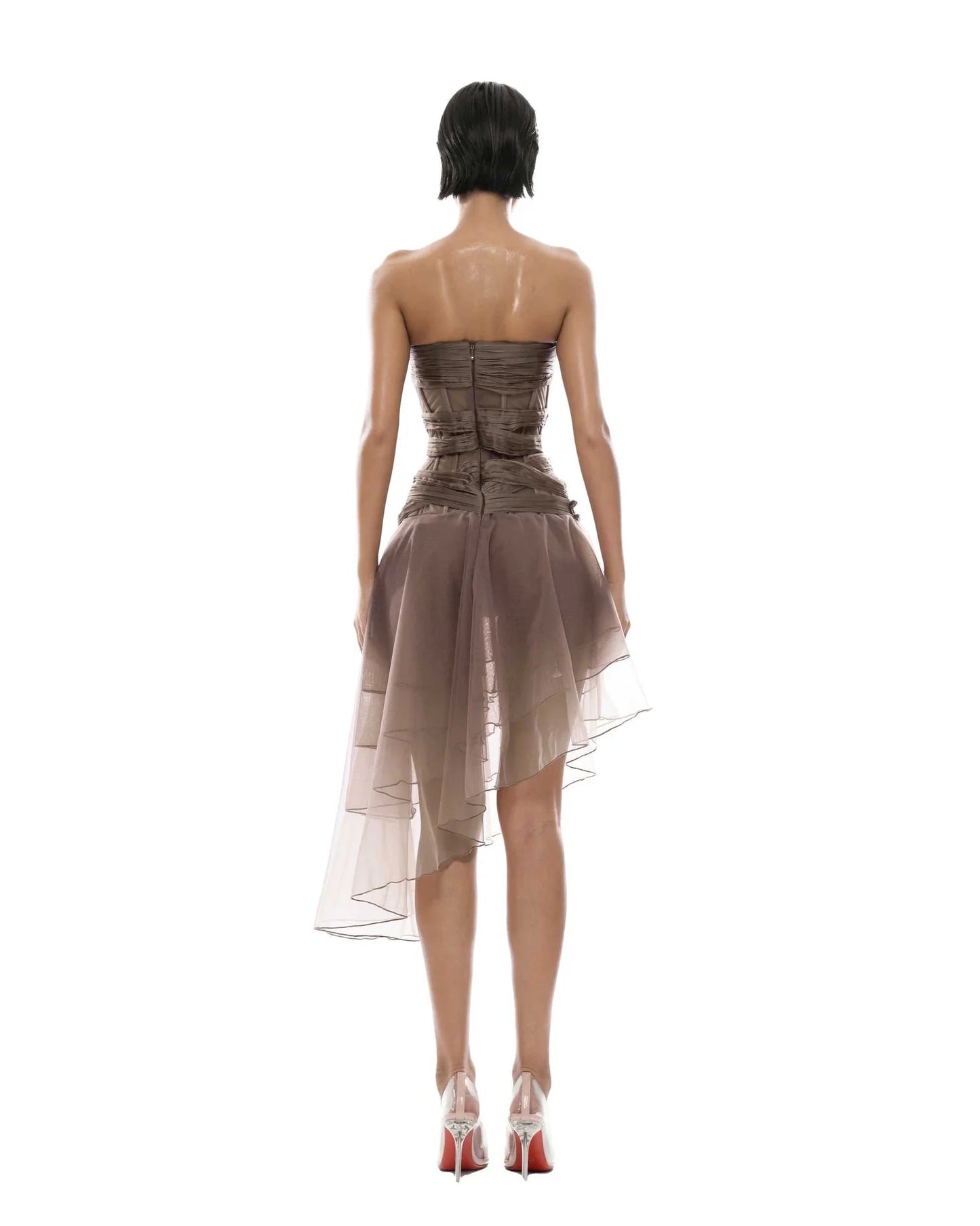 Huelleyrose THEA DRESS WITH BUTTERFLY PINS