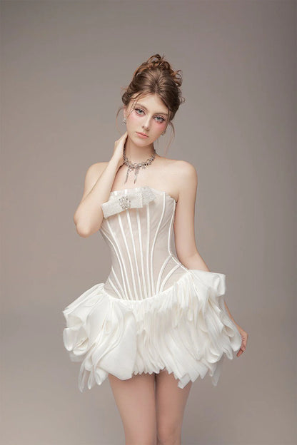[品牌授权] BY JENNY WHITE FAE MINI DRESS