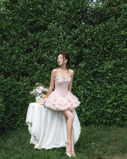 LANE Cì Bloom Dress-Pink