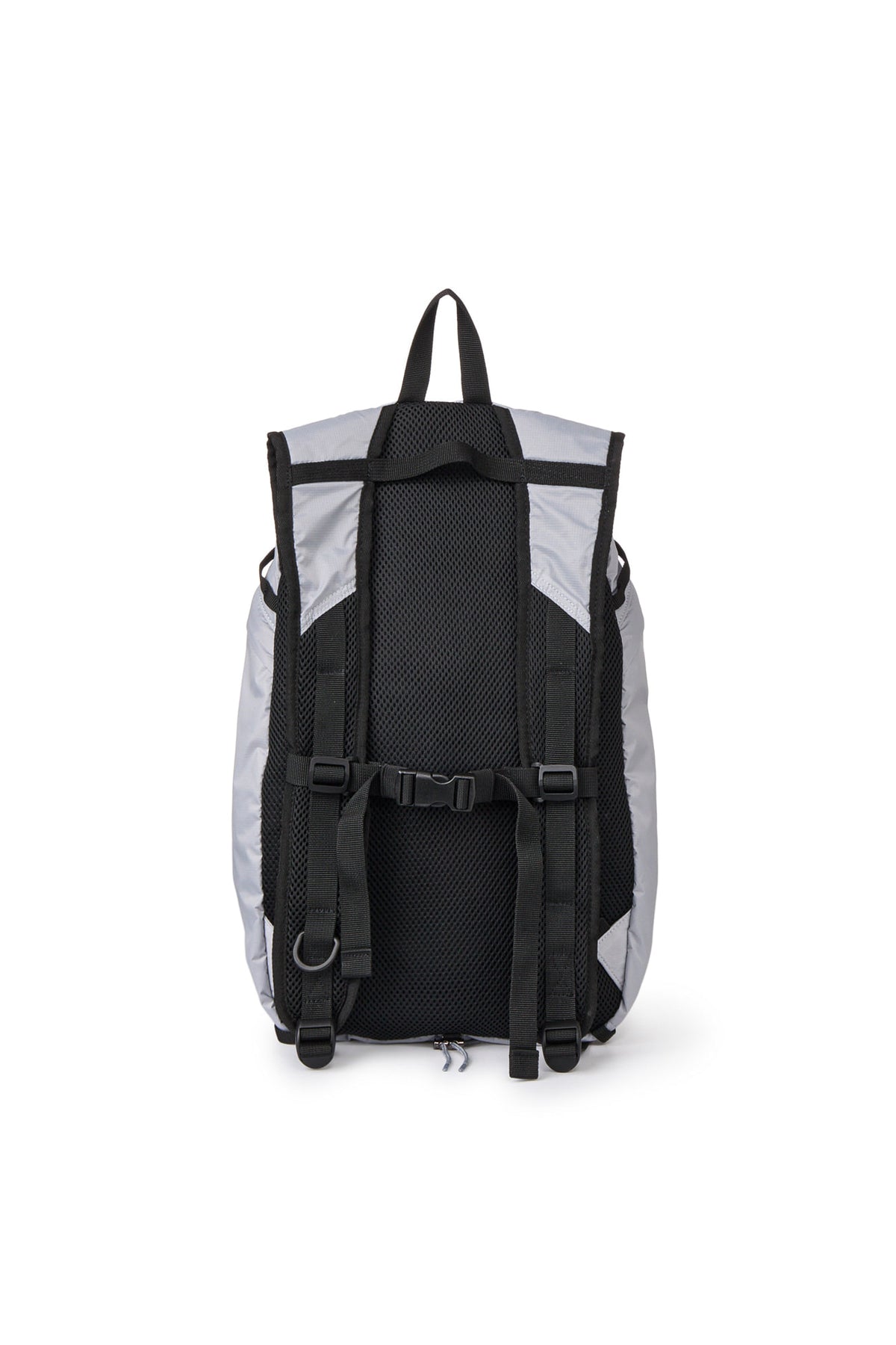 NYLON ESSENTIAL LOGO BACKPACK IN GREY — image 4