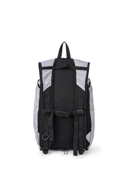 NYLON ESSENTIAL LOGO BACKPACK IN GREY — image 4