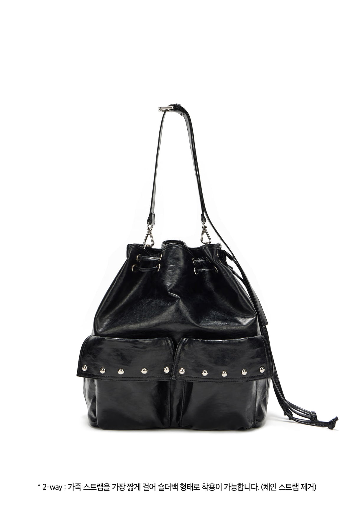 DEINET 5-WAY STUD POCKET MULTI BAG IN BLACK — image 5