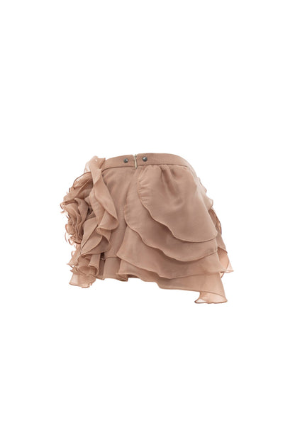 DATT MIMOSA MINI SKIRT -brown product image